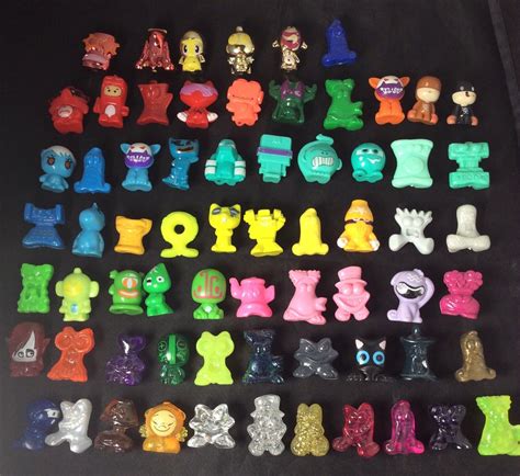 Lot Of 67 Gogos Crazy Bones Figures Used Mixed Rares Vintage Collectors