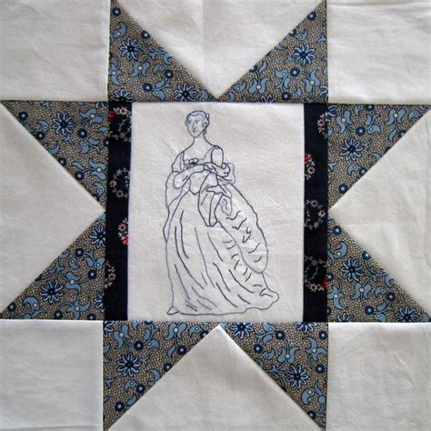 Martha Washington Block Quilt Around The World