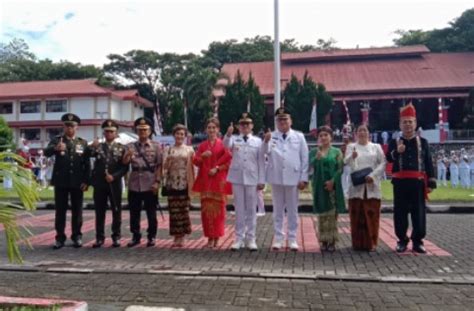 Upacara Peringatan Hut Ke Kabupaten Minut Bupati Joune Ganda Mari