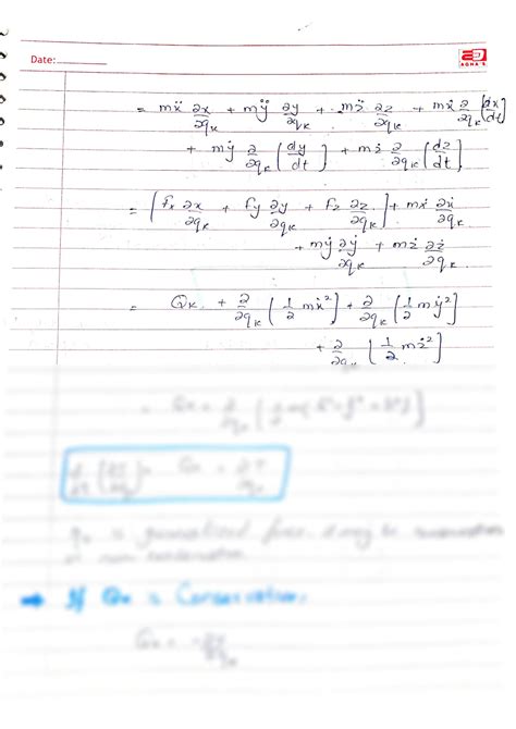 Solution Langranges Equation Of Motion Using Energy Studypool