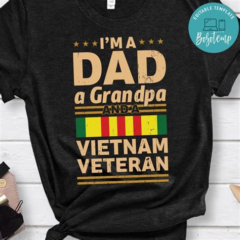 Dad Grandpa Vietnam Veteran Shirt Bobotemp