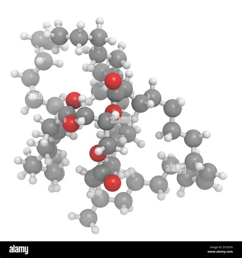 Vegetable oil unsaturated triglyceride molecule, chemical structure ...