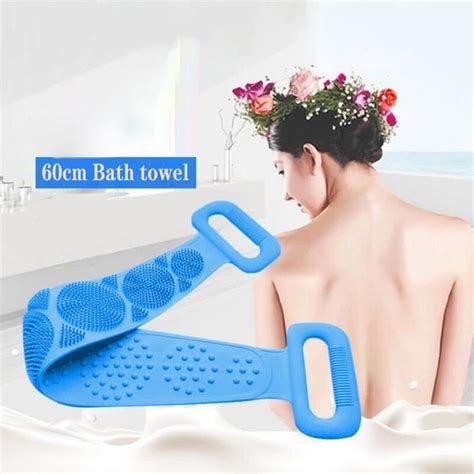 Serviette De Bain En Silicone Magique Gommage Du Dos Exfoliant Massage