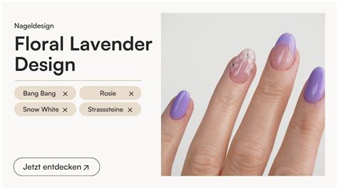 Floral Lavender Design Dipping Powder Nageldesign Doonails De