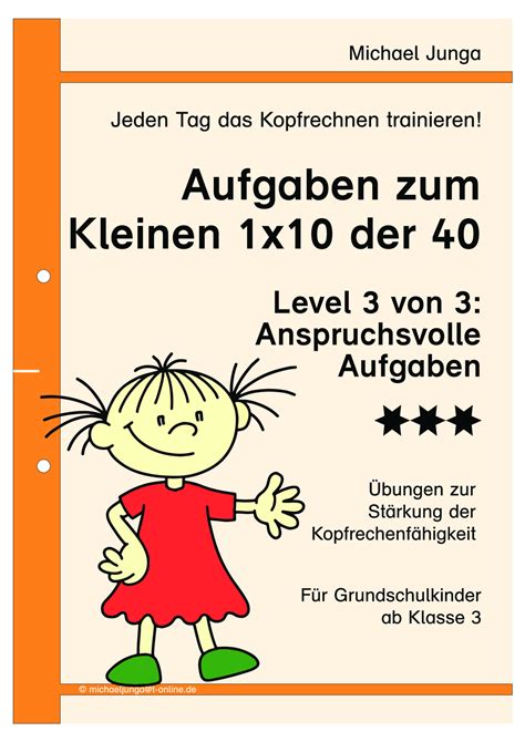 Aufgaben Zum 1x10 Der 40 Level 3 Unterrichtsmaterial Im Fach