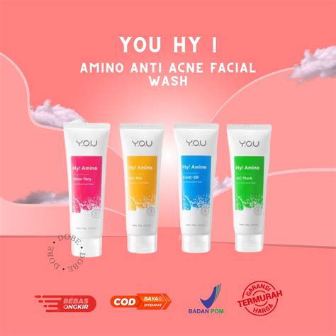 Jual You Hy Amino Anti Acne Facial Wash Sabun Cuci Muka Acnes Facial