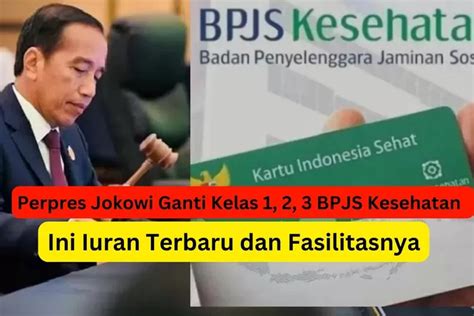 Perpres Jokowi Resmi Ganti Kelas 1 2 Dan 3 BPJS Kesehatan Jadi KRIS