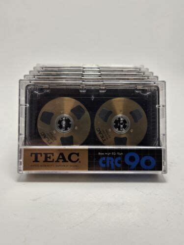 Teac Crc 90 High Bias Gold Reel To Reel Cassette Tape Lot Of 5 Ebay