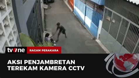 Terekam CCTV Wanita Nyaris Jadi Korban Jambret Ragam Perkara TvOne