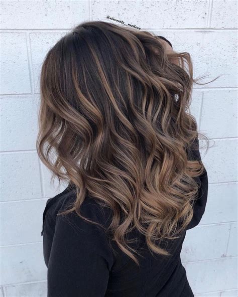 Ash Brown Balayage With Dark Roots Darkbrownhair Hair Color For