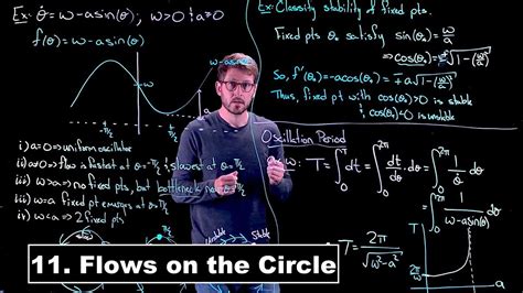 Flows On The Circle Dynamical Systems Lecture 11 YouTube