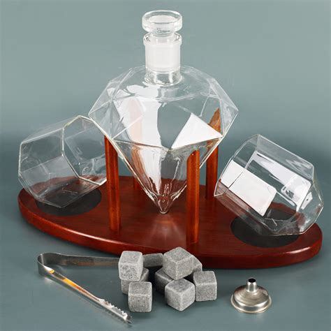 Deluxe Diamond Decanter Set Für Whisky