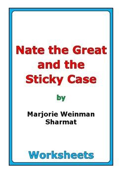 "Nate the Great and the Sticky Case" worksheets by Peter D | TPT