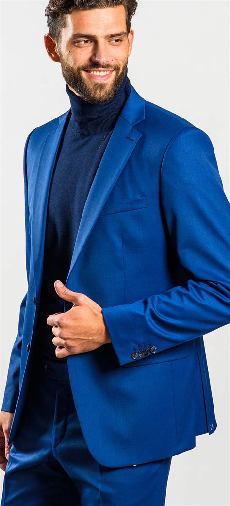 Royal Blue Slim Fit Suit Suits E Shop Uk