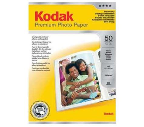 KODAK A4 Premium Glossy Photo Paper 50 Sheets 3937737 Currys Business