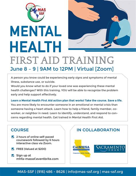 Mental Health First Aid Training Social Services Foundation