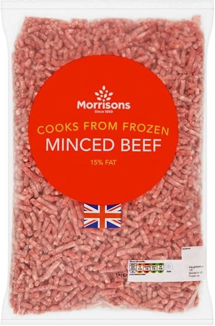 Morrisons Minced Beef 1kg Frozen Uk Grocery