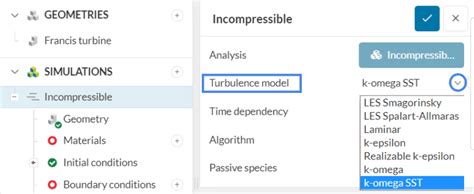 K Omega Turbulence Models Global Settings Simscale