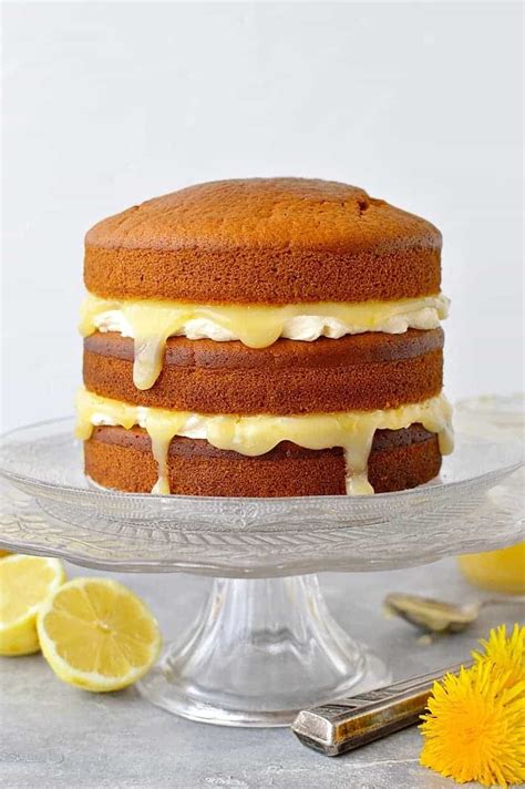 Vegan Lemon Curd Layer Cake Domestic Gothess