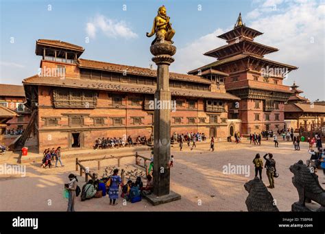 LALITPUR PATAN NEPAL APRIL 3 2019 The Royal Palace Of Patan