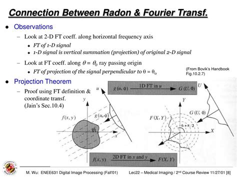 PPT - Medical Imaging Topic: Radon Transform & Inverse Radon Transf ...