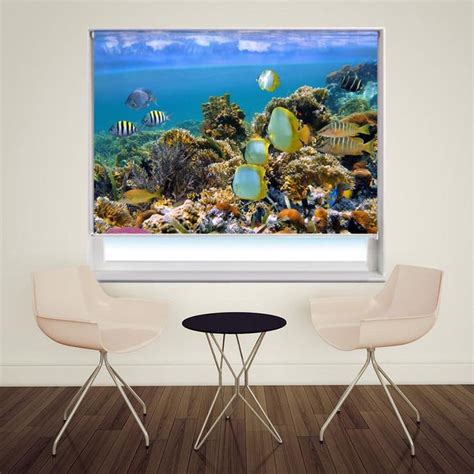 Sunset Beach Tropical Printed Picture Photo Roller Blind Art Fever Blinds