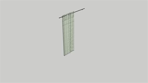 Curtain With Rod Low Poly Vray 3 6 Ready 3D Warehouse