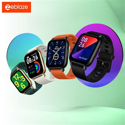 Zeblaze Montre Connect E Btalk Pour Hommes Et Femmes Cran Couleur De 1