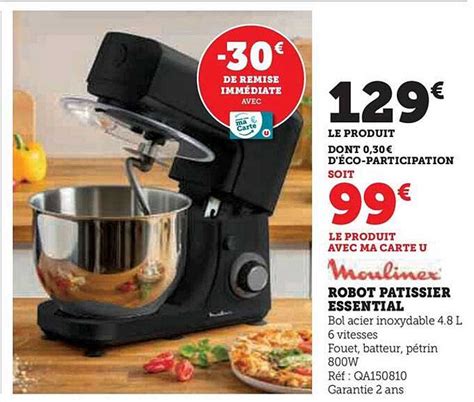 Promo Robot Pâtissier Essential Moulinex chez Super U iCatalogue fr