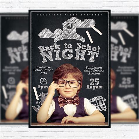 Back to School Night – Premium Flyer Template + Facebook Cover ...