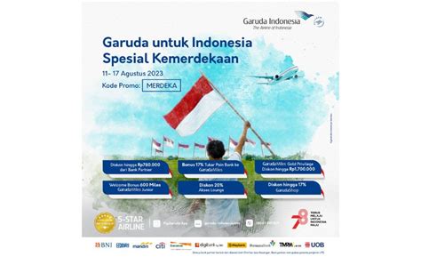 Sambut Peringatan HUT Ke 78 Republik Indonesia Garuda Indonesia