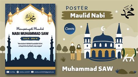 Cara Membuat Poster Maulid Nabi Muhammad SAW Di Canva 1444 H 2022