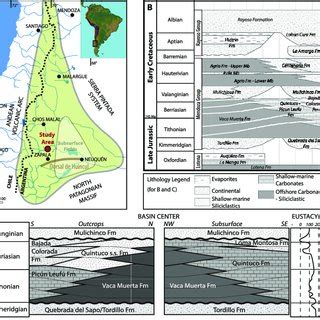 Study Area And Study Interval A Map Of The Neuqu En Basin On The