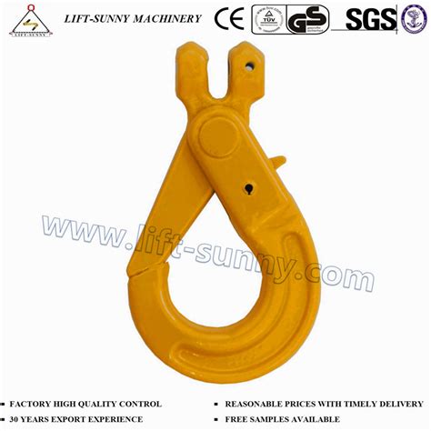 G80 Clevis Self Locking Hook With Safety Latch For Lifting China Eye