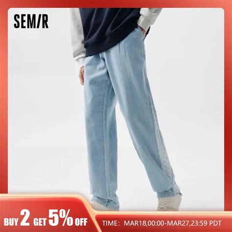 SEMIR Cal As Retas Cord O Solto Para Homens Jeans Confort Vel Moda