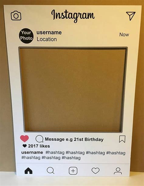 Pin On Big Frame Instagram Photo Booth Party Photo Frame Photo