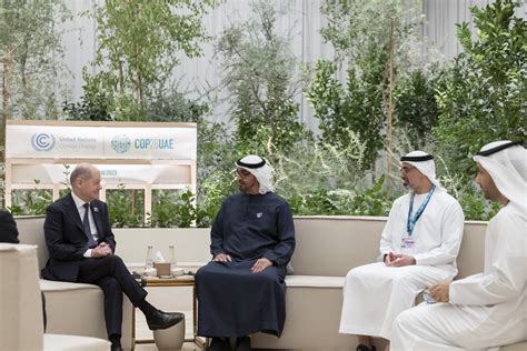 Uae President Meets With Leaders Of Germany And Serbia At Cop