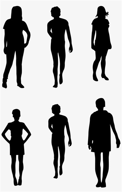 People Walking Silhouettes Png Photoshop People Png Black Png Image