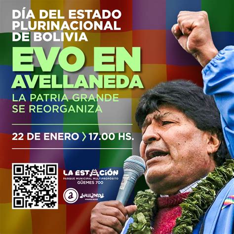 Con La Presencia De Evo Morales Avellaneda Conmemora El D A Del Estado