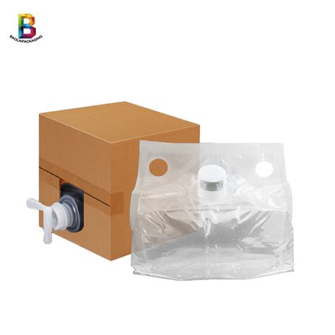 Aseptic Liquid Juice Packaging Bib Bag In Box With Dispenser Tap