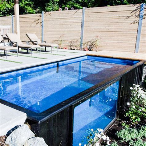 Outdoor Custom 20ft 40ft Shipping Container Swimming Pool Swimming