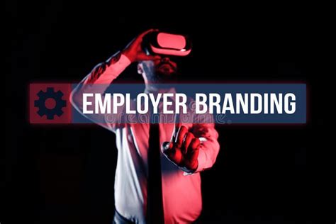 Writing Displaying Text Employer Branding Business Concept Process Of