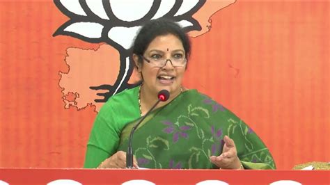 Bjp Ap President Smt D Purandeswari Garu Addressing The Press Bjp Ap