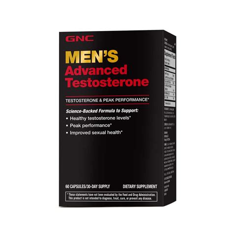 Gnc Mens Advanced Testosterone And Peak Performance 60 Capsules