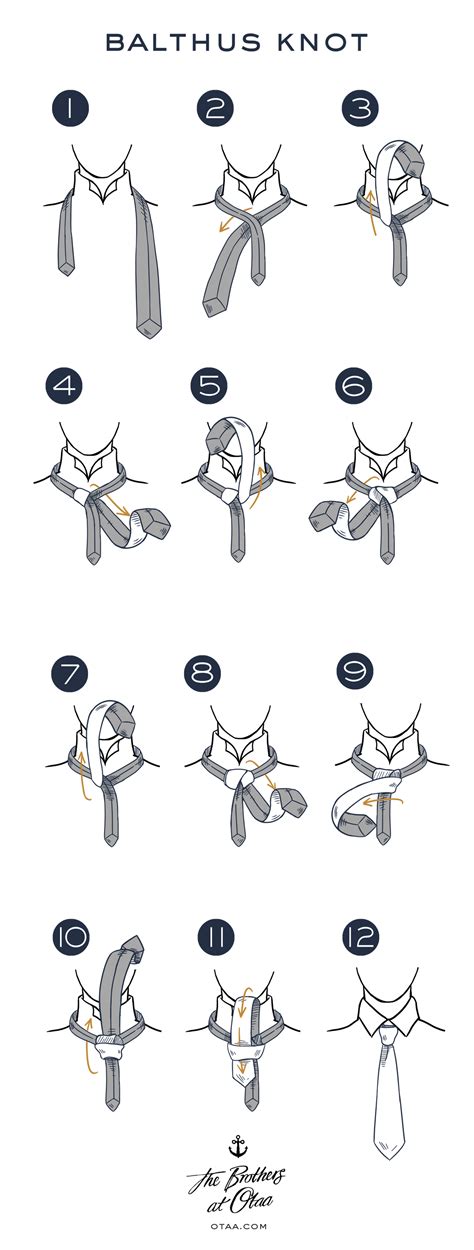 How To Tie a Balthus Knot | Tie Knot Tutorial | Learn How to Tie a Tie ...