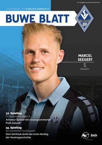 SVW Buwe Blatt Ausgabe 15 Saison 2019 2020 By SV Waldhof Mannheim 07