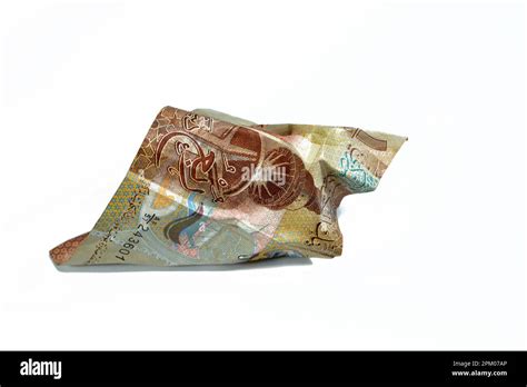 Crumpled Kuwaiti Money Of Change KWD Quarter Kuwait Dinar Bill Banknote