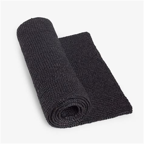 Napery Madagascar Black Raffia Table Runner Alfresco Emporium