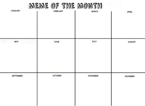 Meme Calendar 2021 Template Meme Templates Download