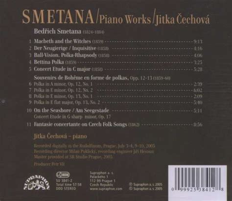 Bedrich Smetana: Piano Works Vol. 1 (Macbeth and the Witches, Souvenirs ...